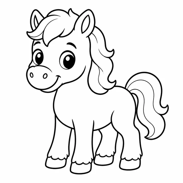 Horse coloring page