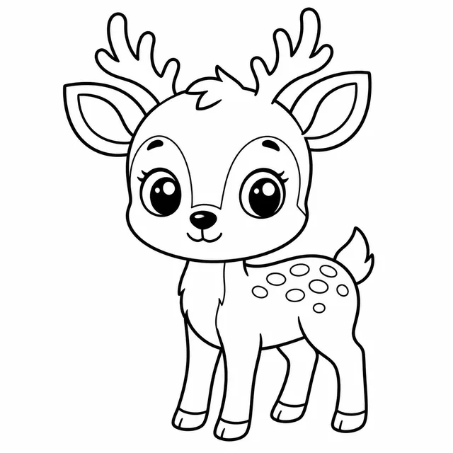 Deer coloring page