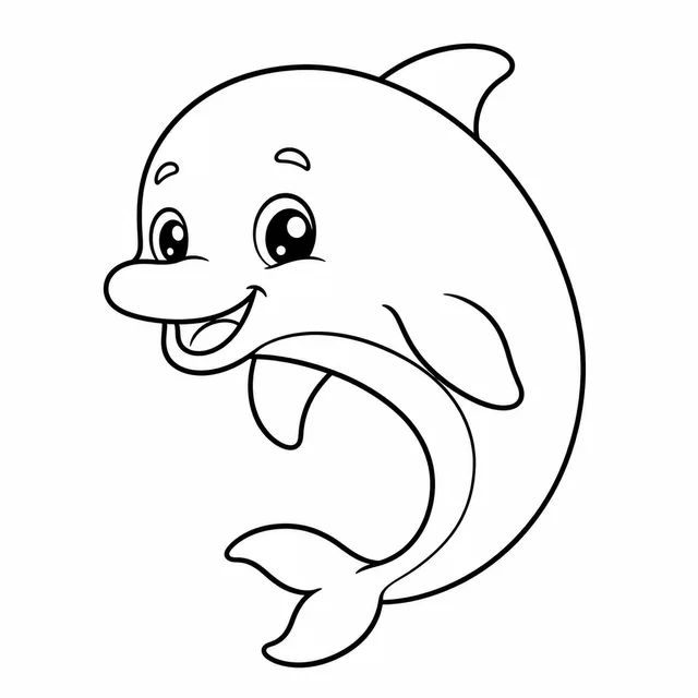 Dolphin coloring page