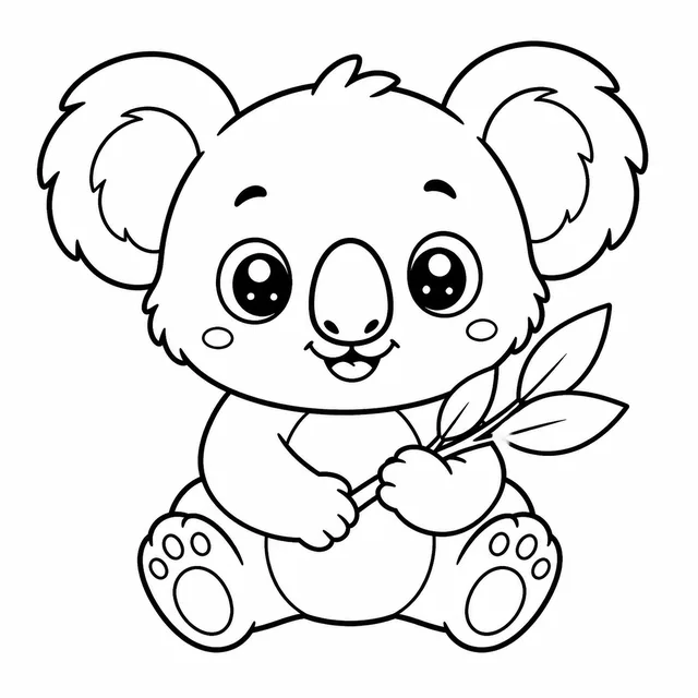 Koala coloring page