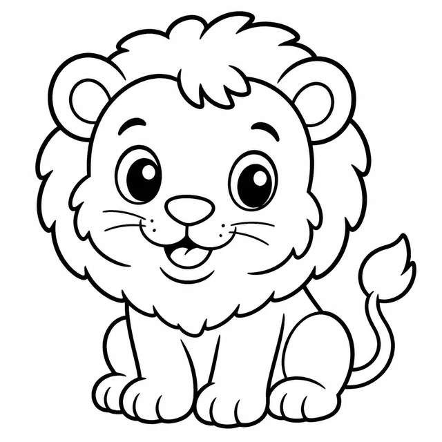 Lion coloring page