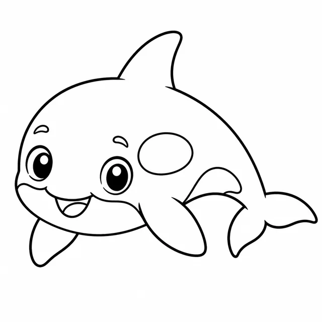 Orca coloring page