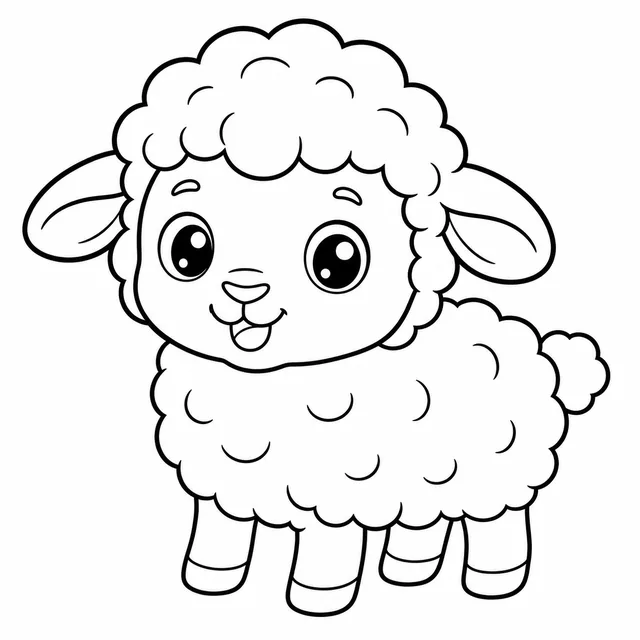 Sheep coloring page