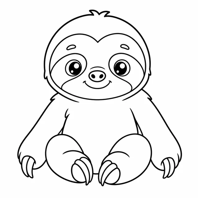 Sloth coloring page