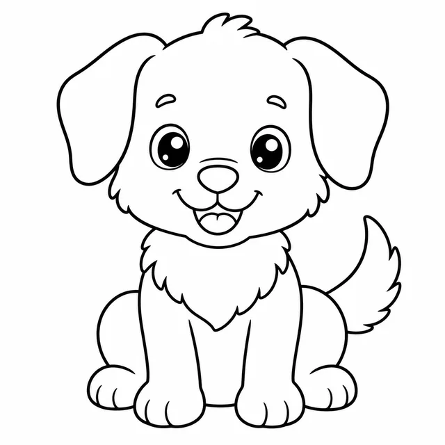Dog coloring page