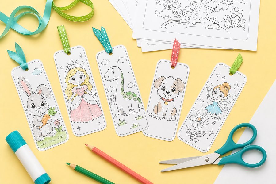 Animal habitat coloring pages with simple environment scenes