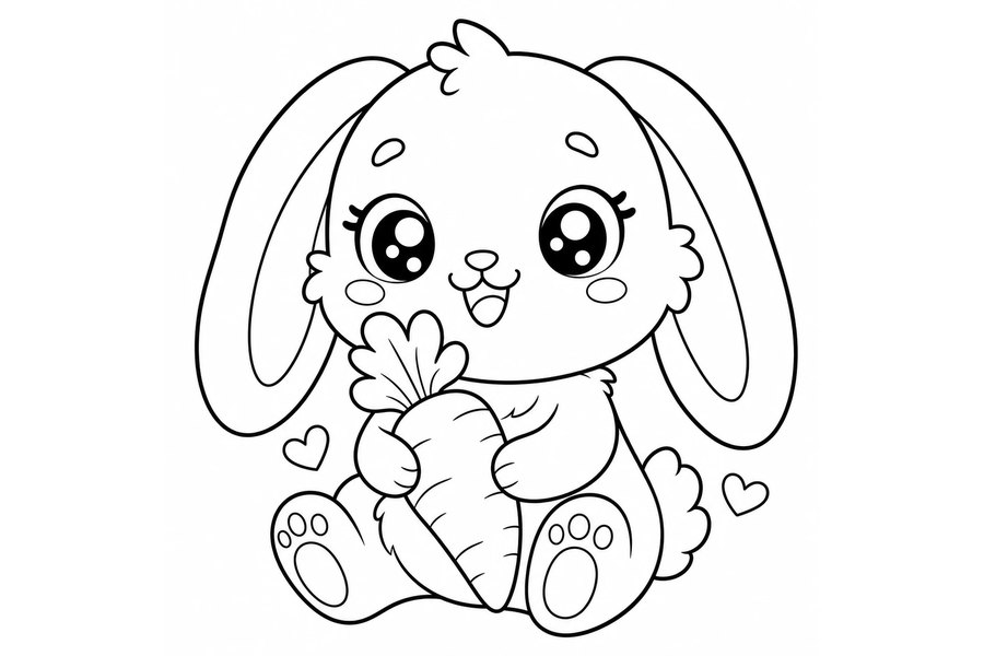 Simple printable coloring page for children
