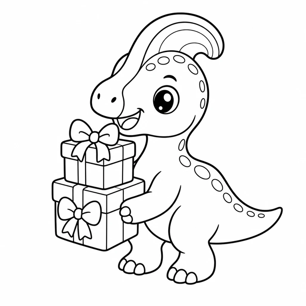 Dinosaurier-Baby 20 zum Ausmalen