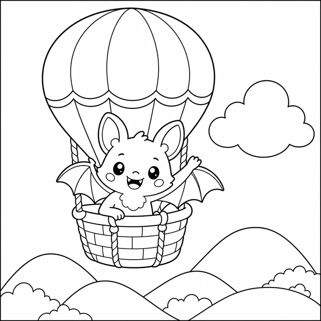 Disegno di Pipistrello 35 da colorare