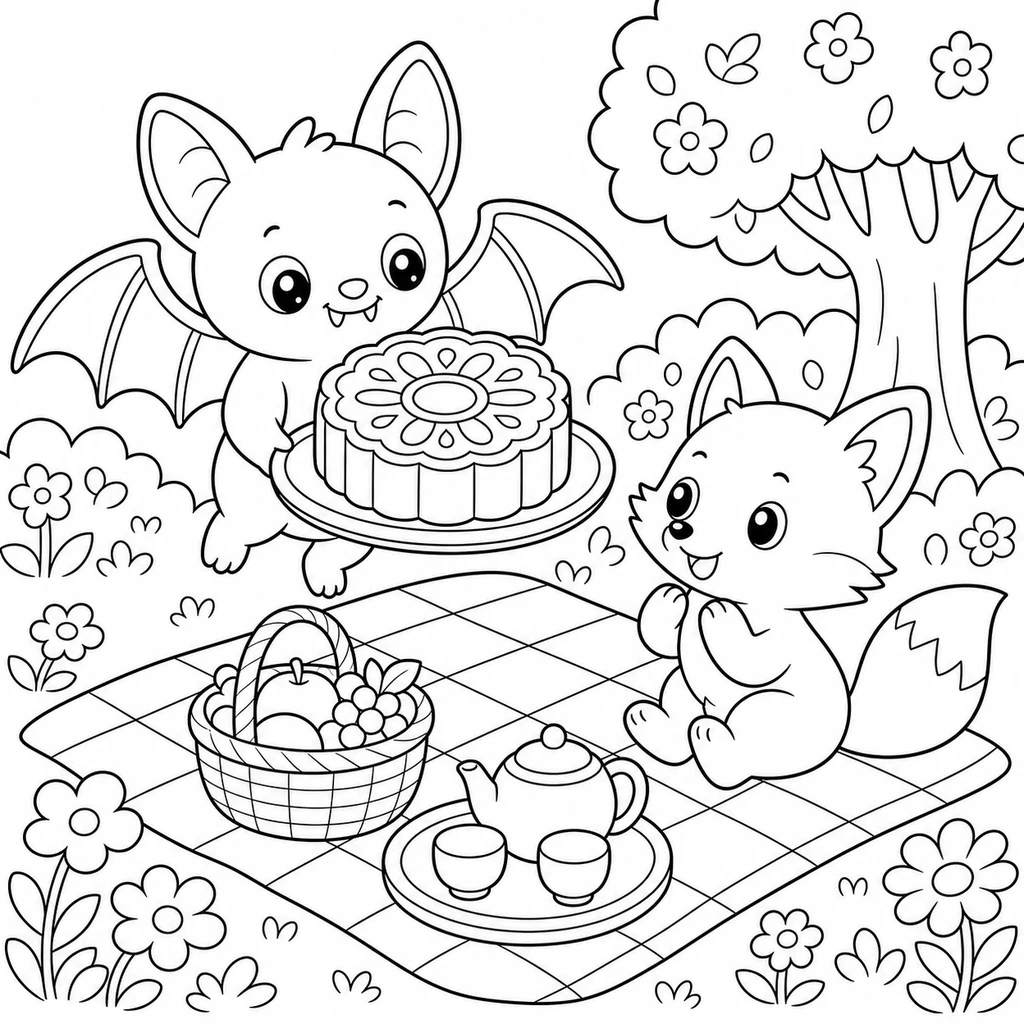 Disegno di Pipistrello 19 da colorare