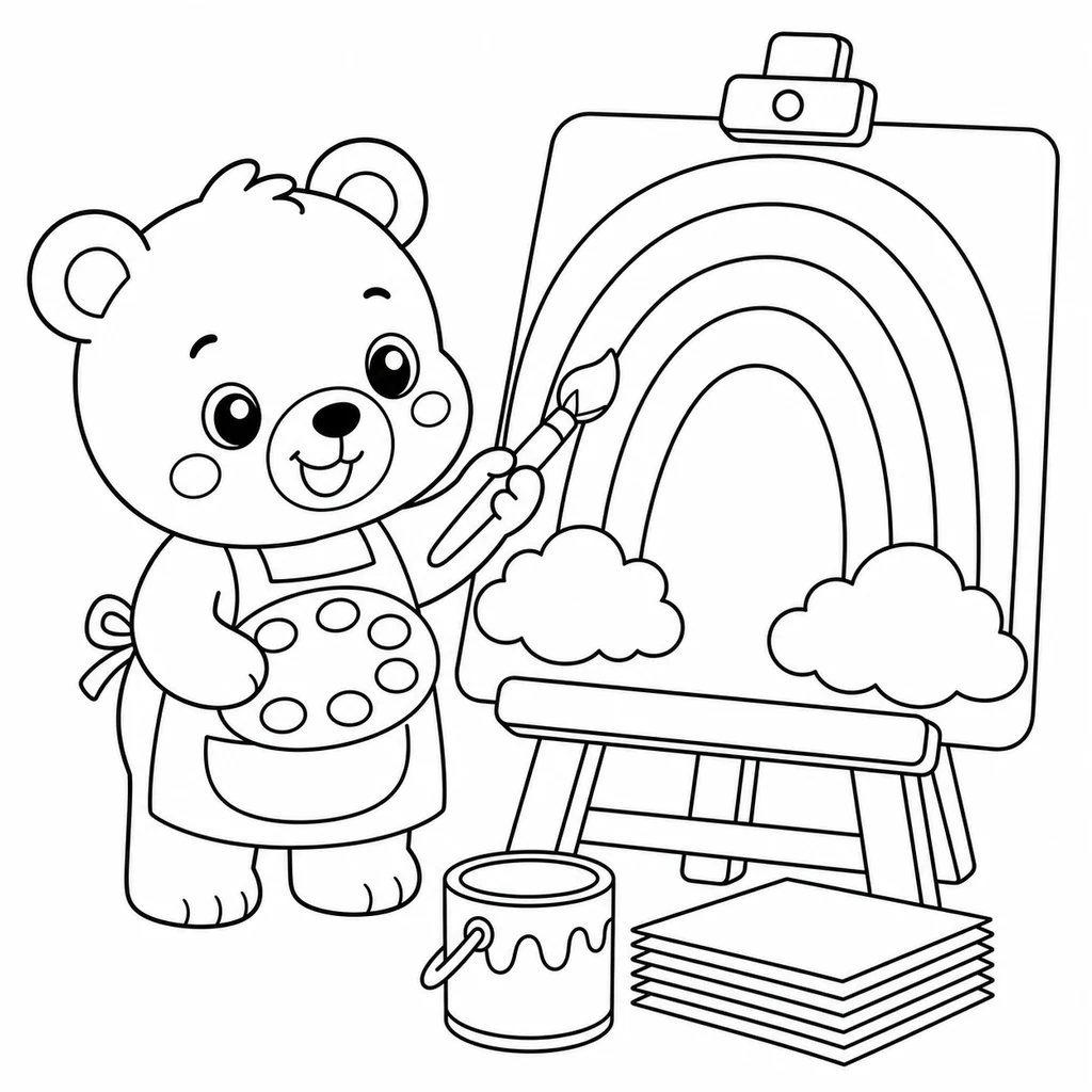 Coloriage : Chauve-souris avec un chaudron