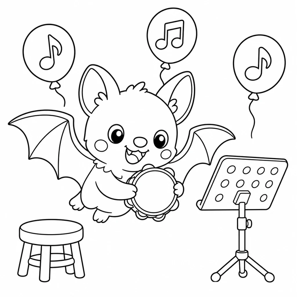 Disegno di Pipistrello 25 da colorare