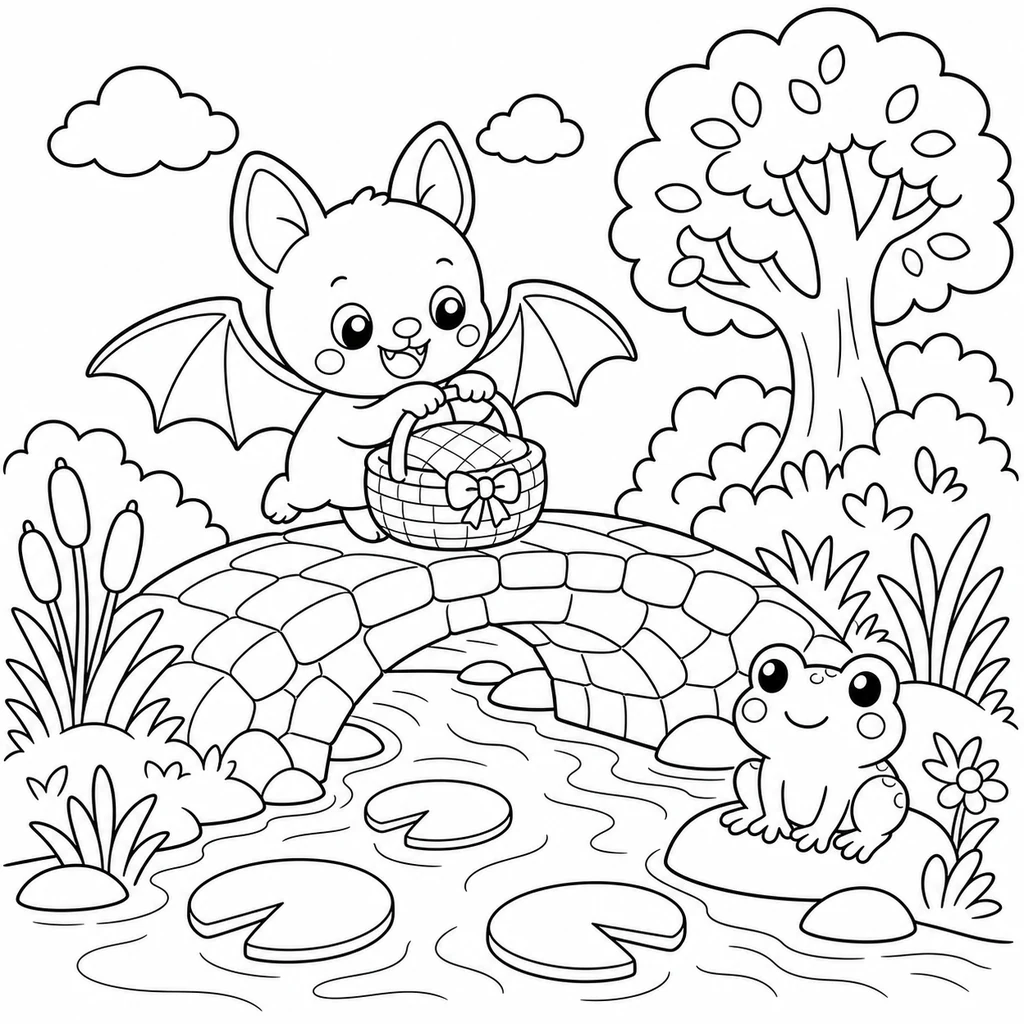 Disegno di Pipistrello 30 da colorare