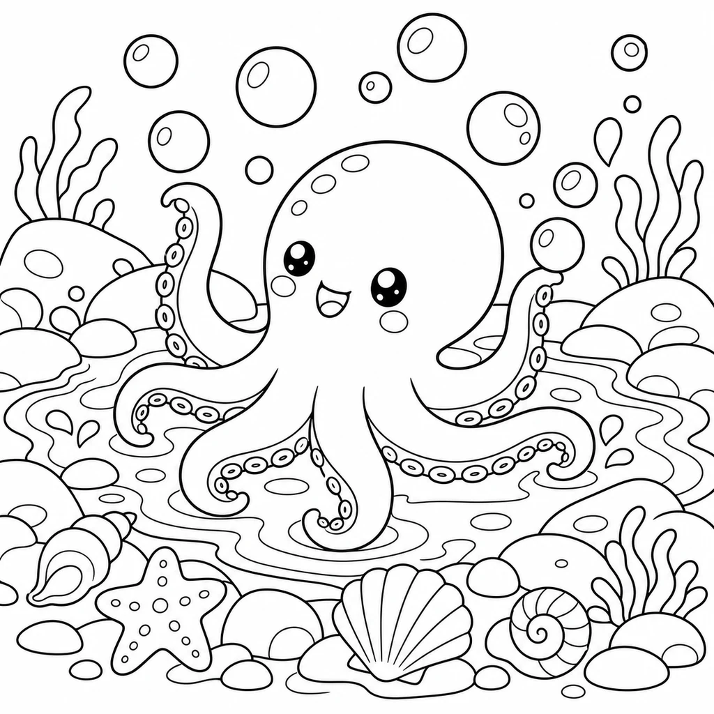 Coloriage : Plage n°5