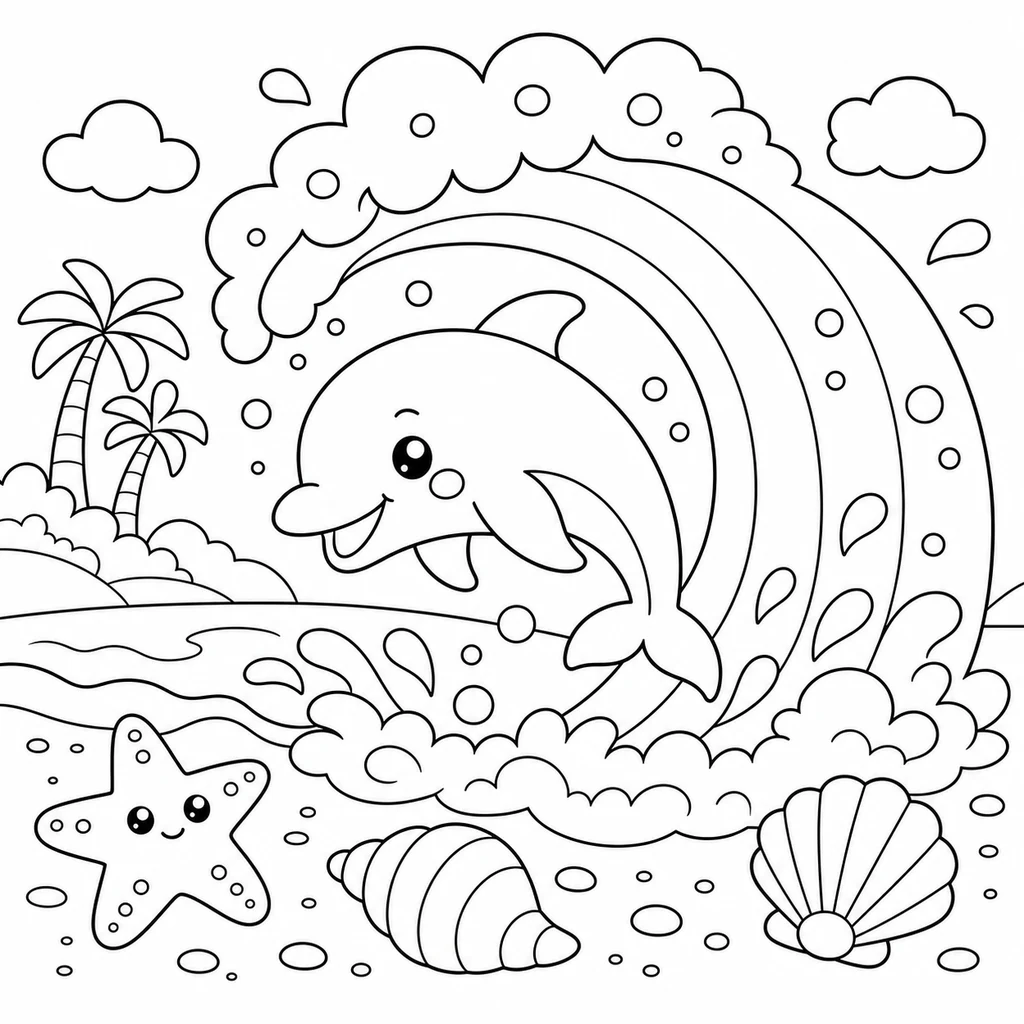 Coloriage : Plage n°18