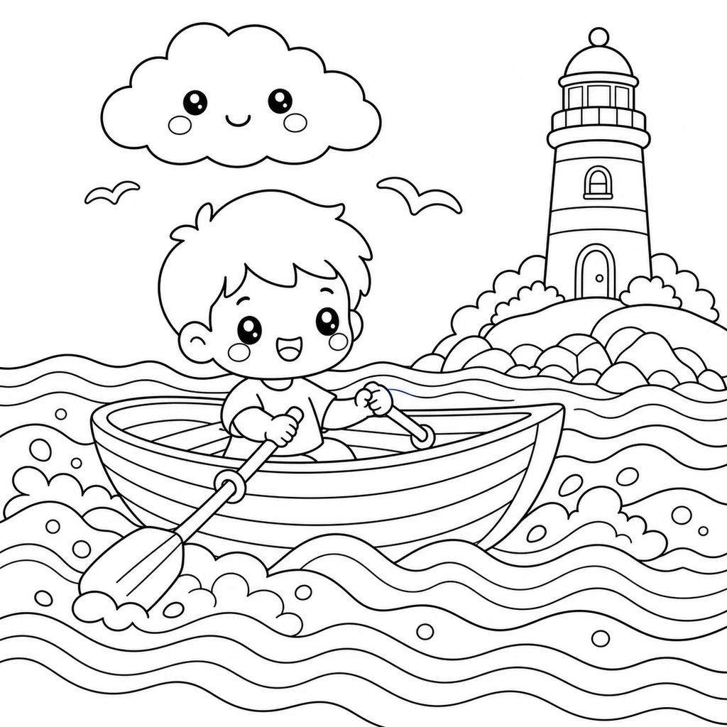 Coloriage : Plage n°25