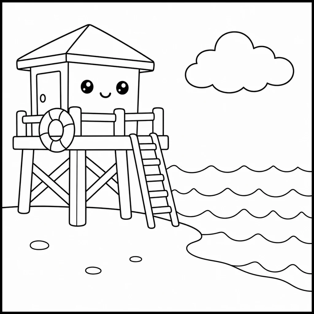 Coloriage : Plage n°27