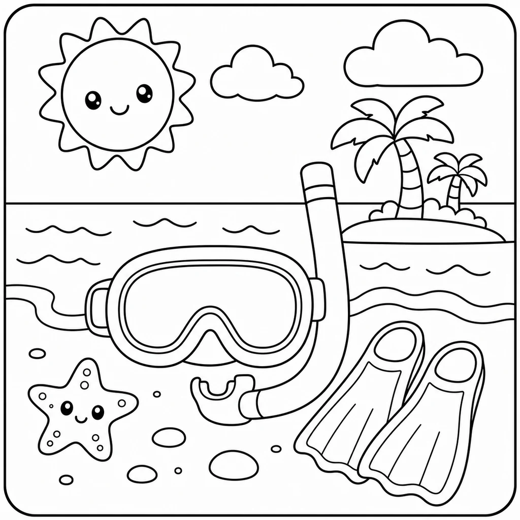 Coloriage : Plage n°31