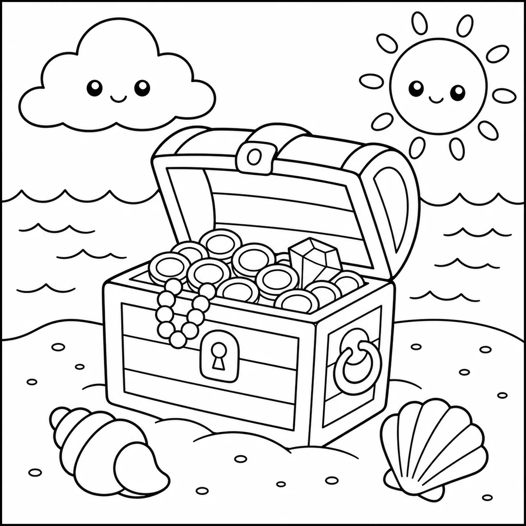 Coloriage : Plage n°36