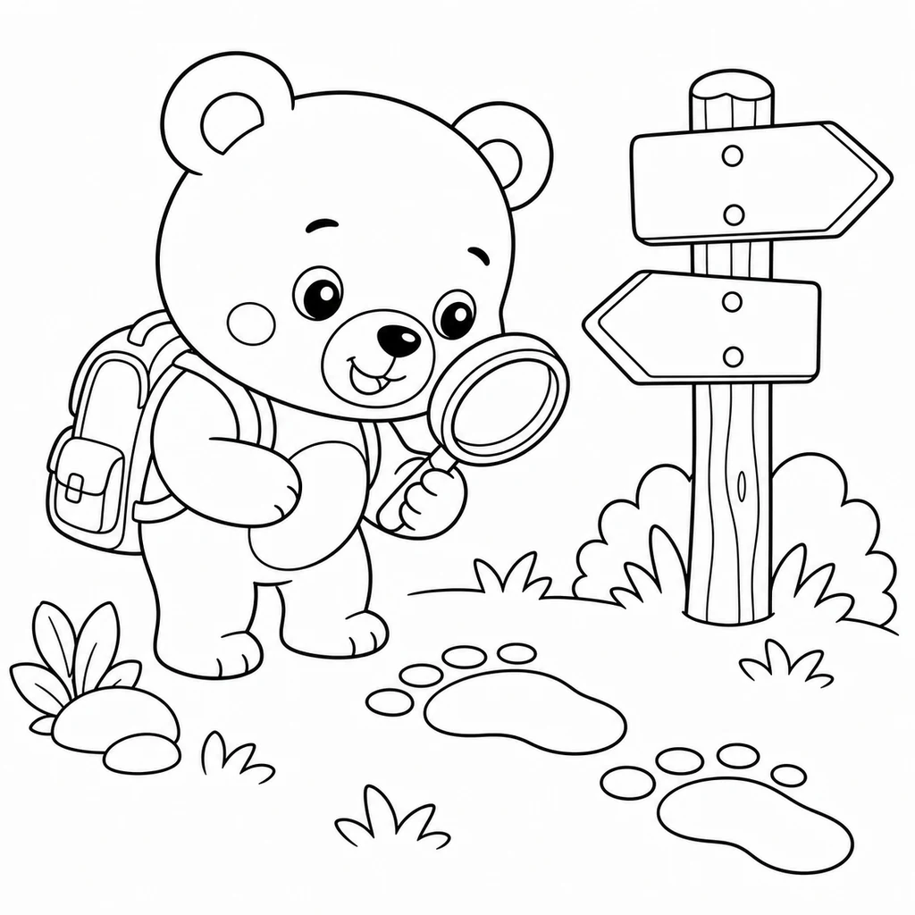 Disegno di Orso 5 da colorare