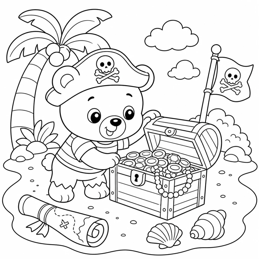 Disegno di Orso 8 da colorare