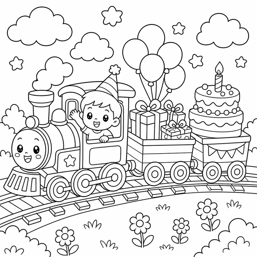 Disegni di compleanni da colorare