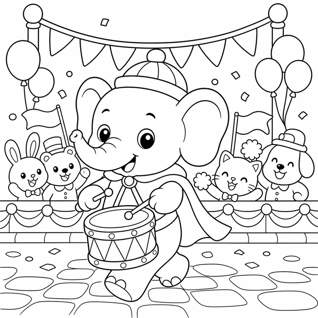 Disegno di carnevale 3 da colorare