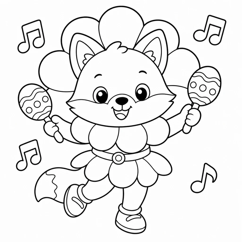 Disegno di carnevale 7 da colorare