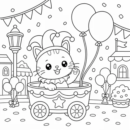 Dibujos de Carnaval para colorear