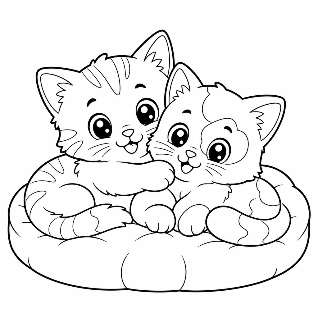 Kedi boyama resimleri