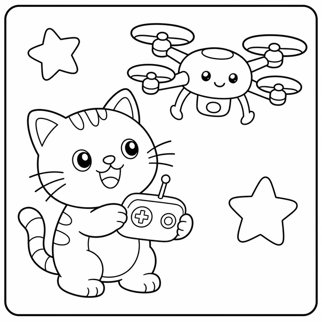 Coloriage de chat 105