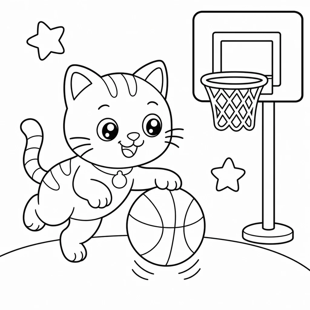 Coloriage de chat 114