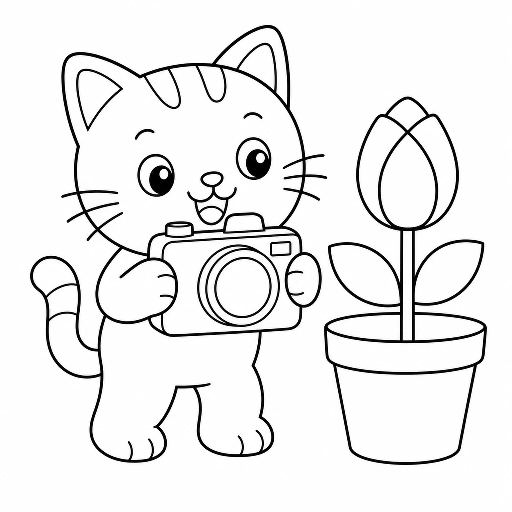 Coloriage de chat 116