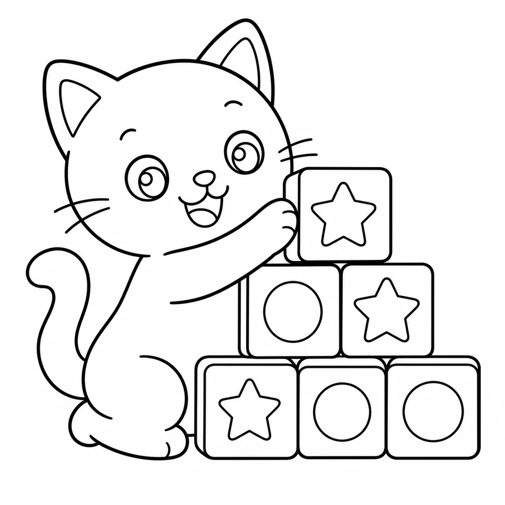 Coloriage de chat 119