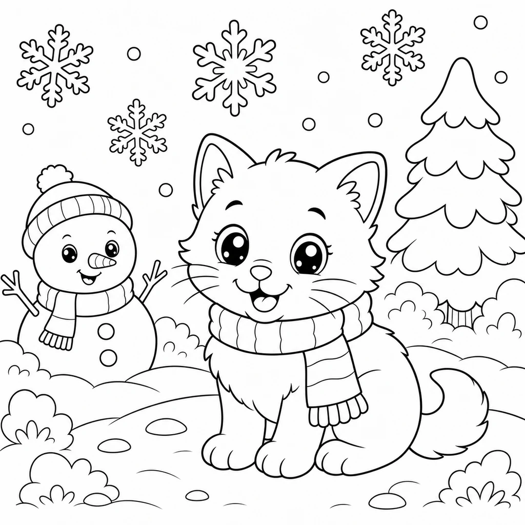 Кіт 12 для розмальовування