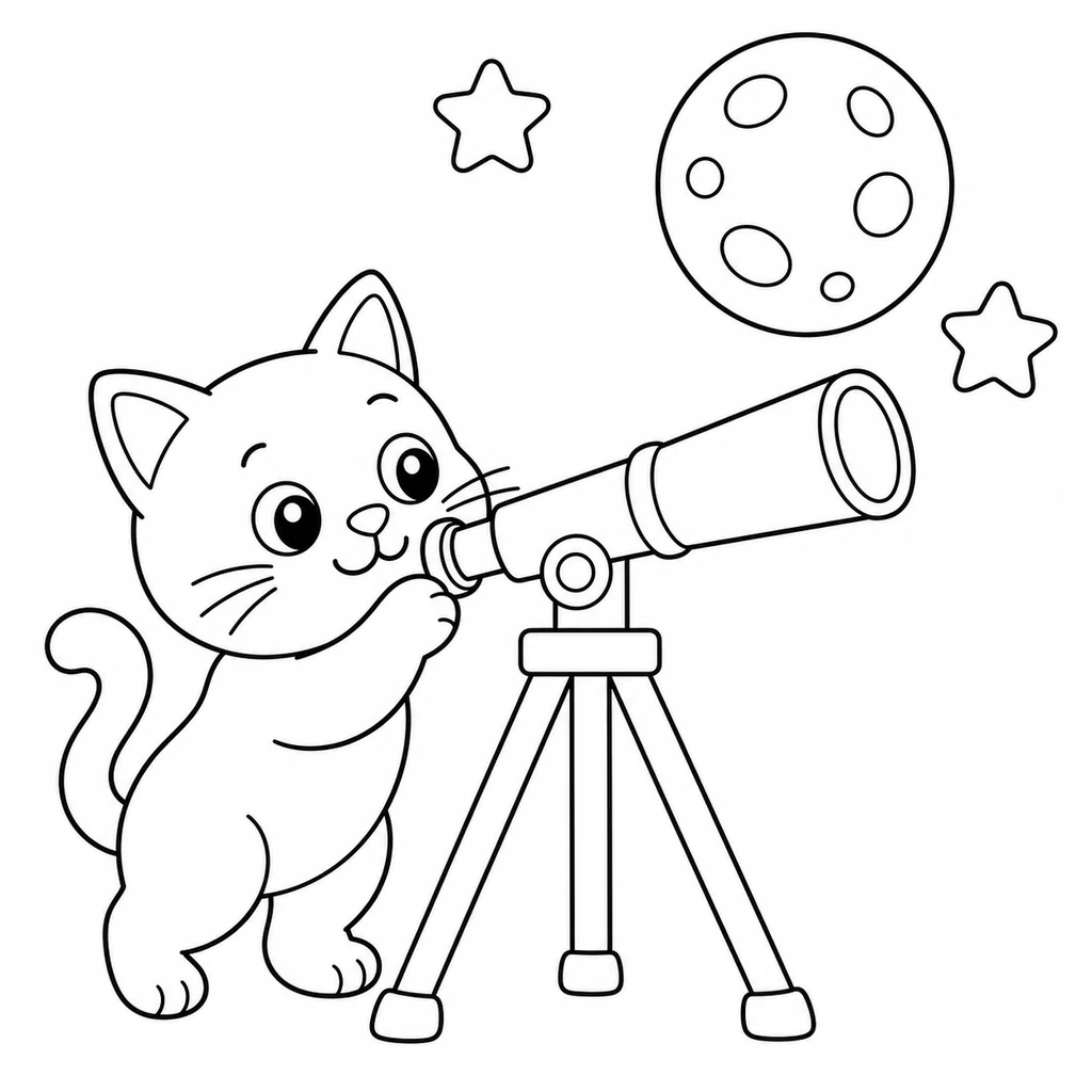 Coloriage de chat 125