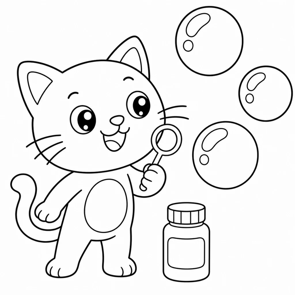 Coloriage de chat 126