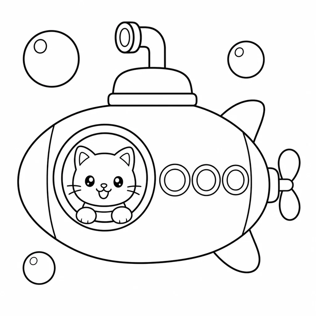Coloriage de chat 68