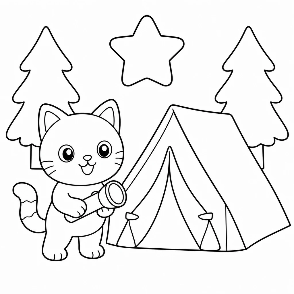 Coloriage de chat 74