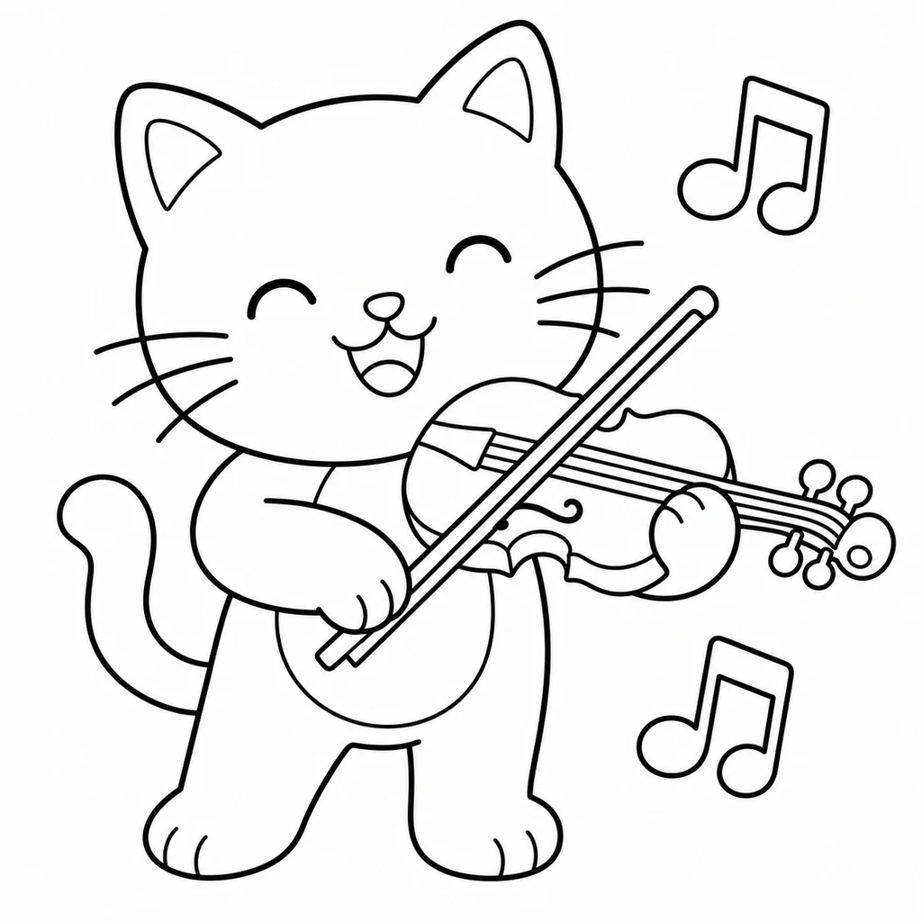 Coloriage de chat 78