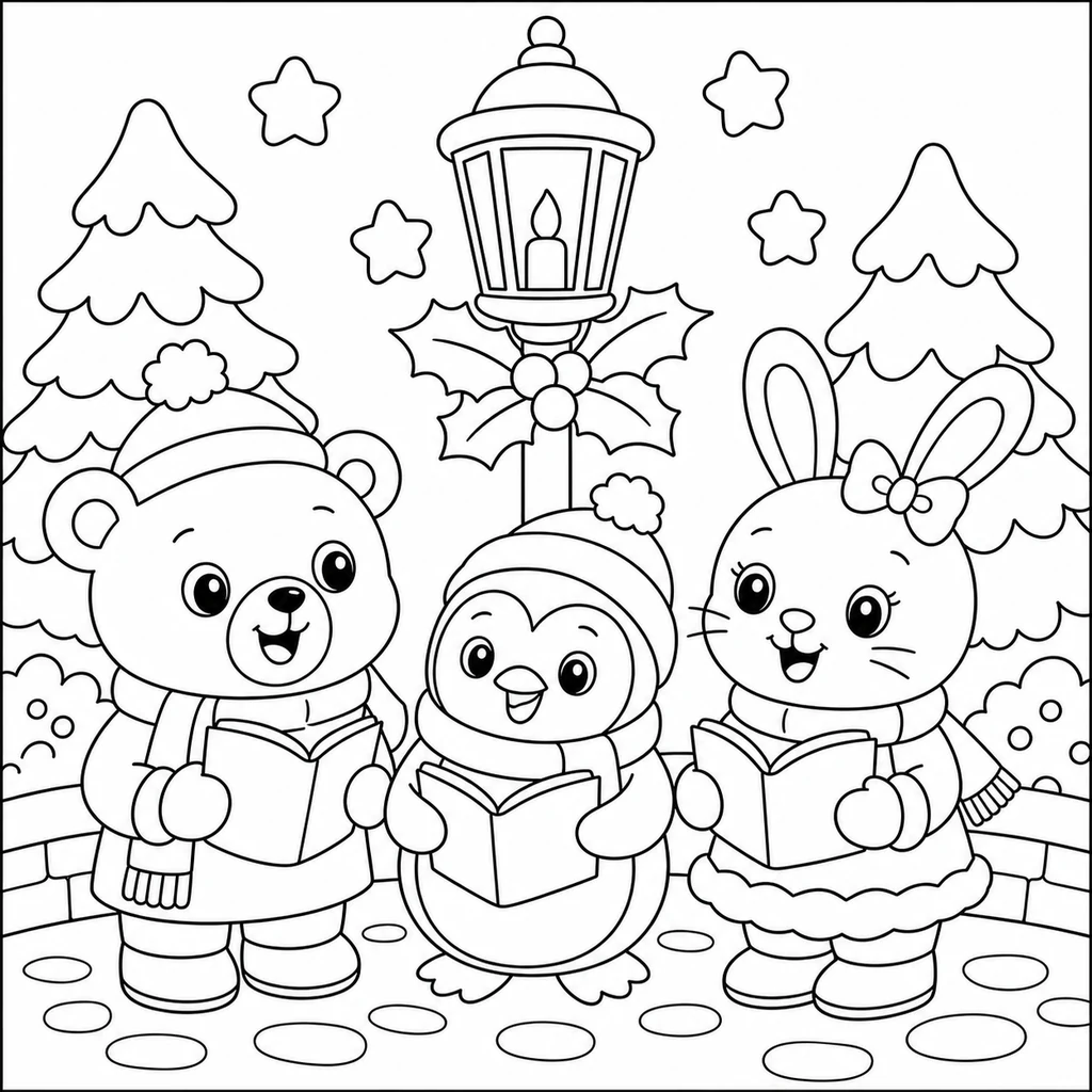 Disegno di Natale 1 da colorare