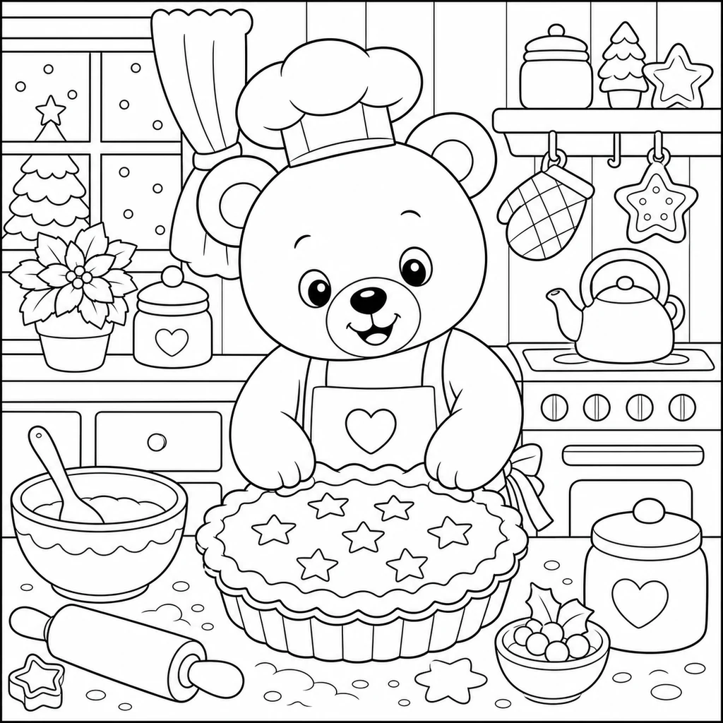 Disegno di Natale 3 da colorare