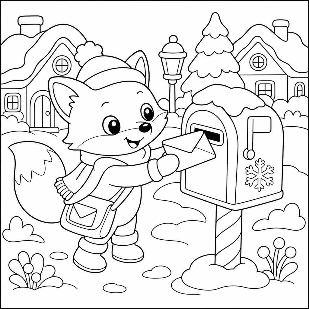 Disegno di Natale 5 da colorare