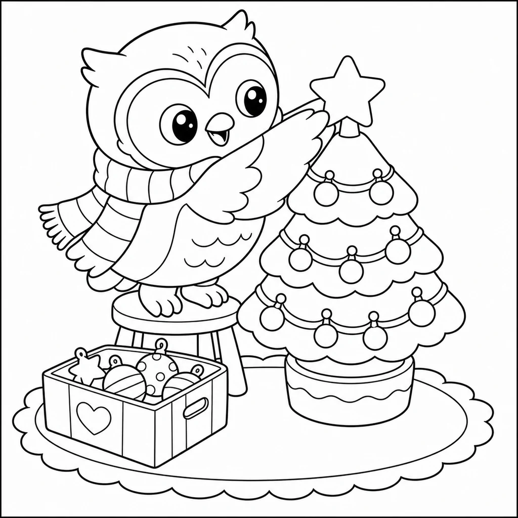 Disegno di Natale 7 da colorare