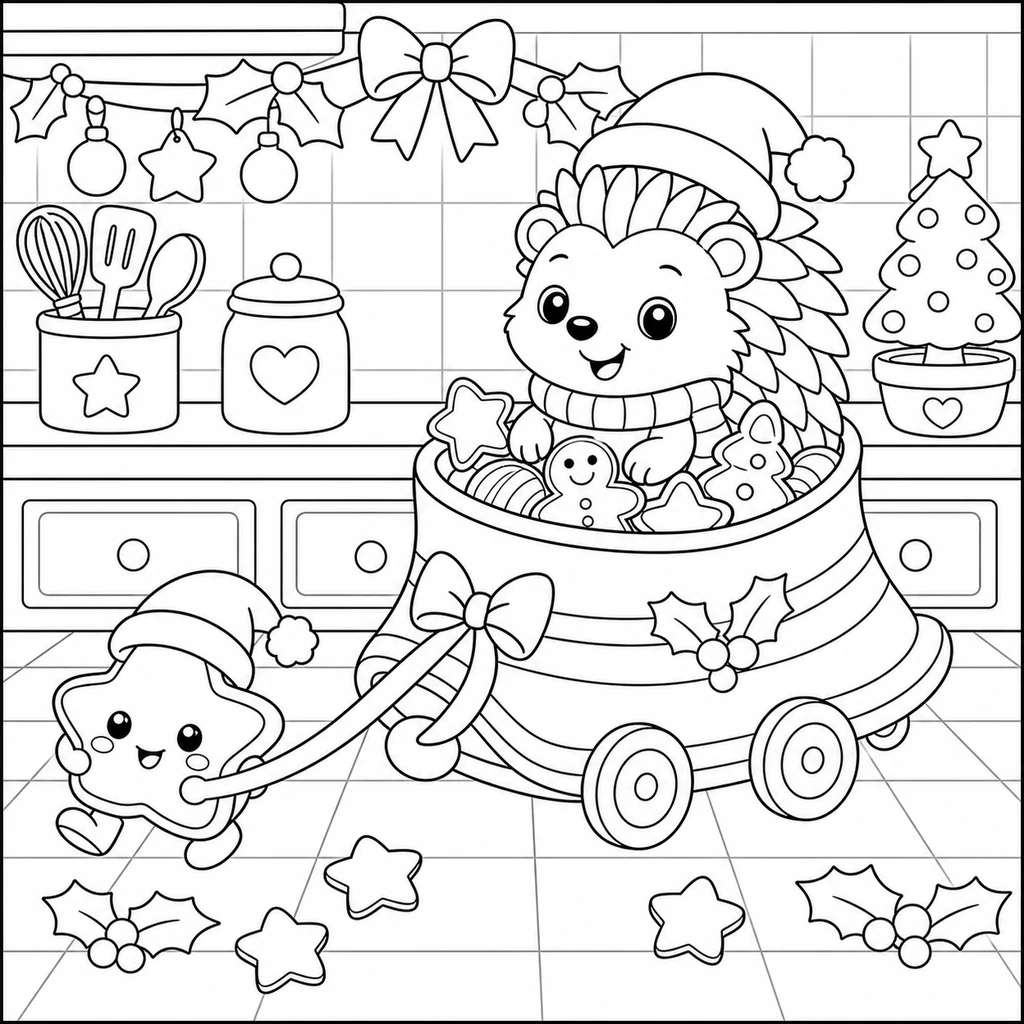 Disegno di Natale 8 da colorare