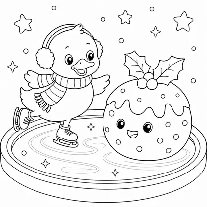 Dibujo de erizo en carrito campana para colorear