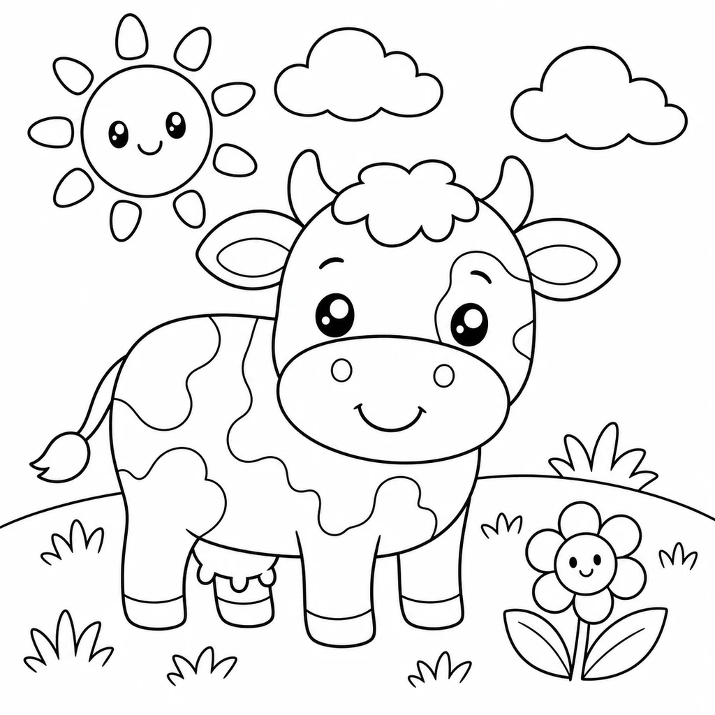 Coloriages de vaches