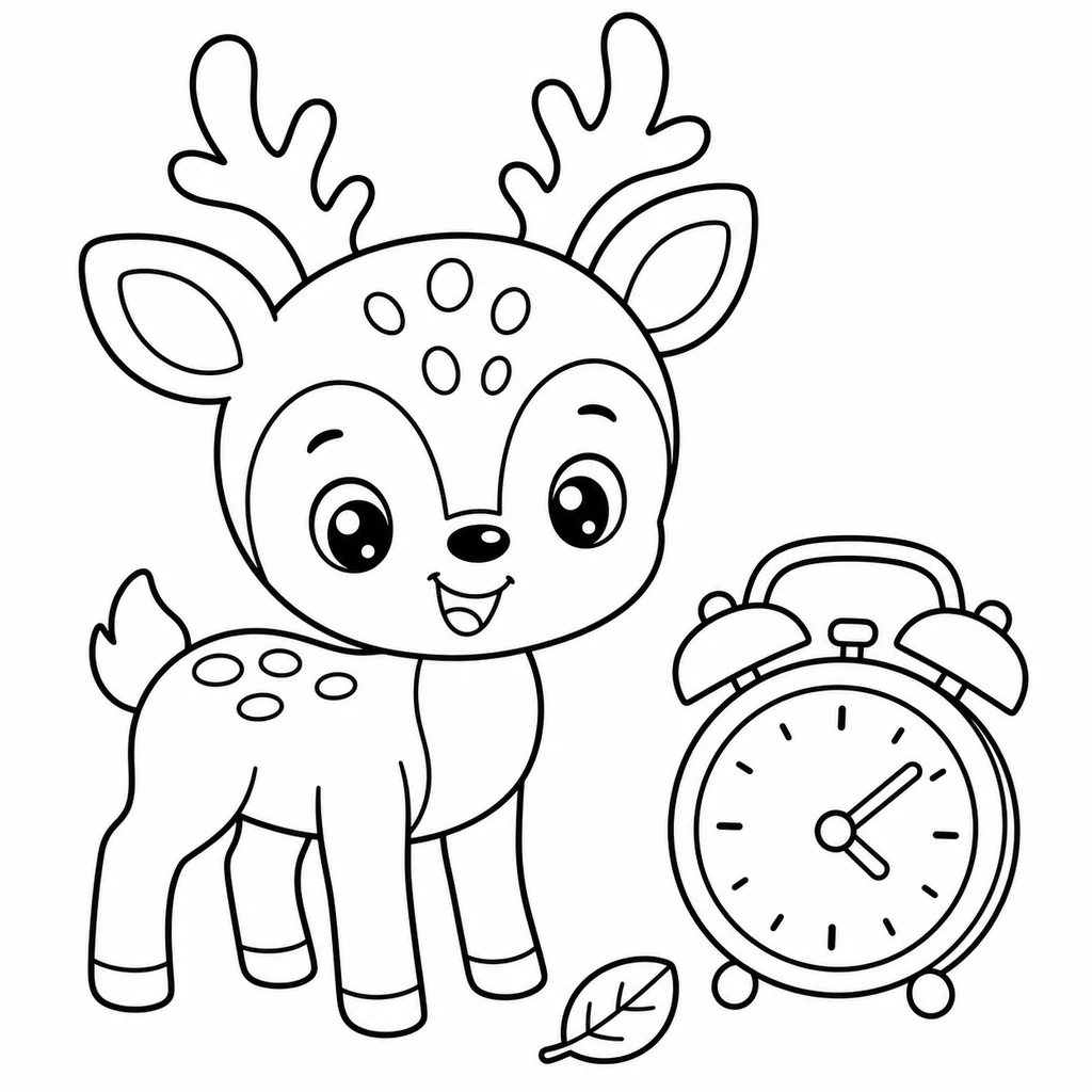 Олень 25 для розмальовування