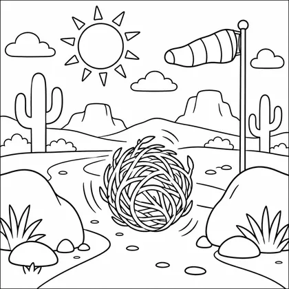 Dibujo de bola de ramas para colorear