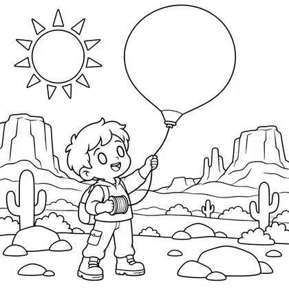 Dibujo de globo meteorologico para colorear